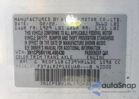 3N1CP5BV1NL490430